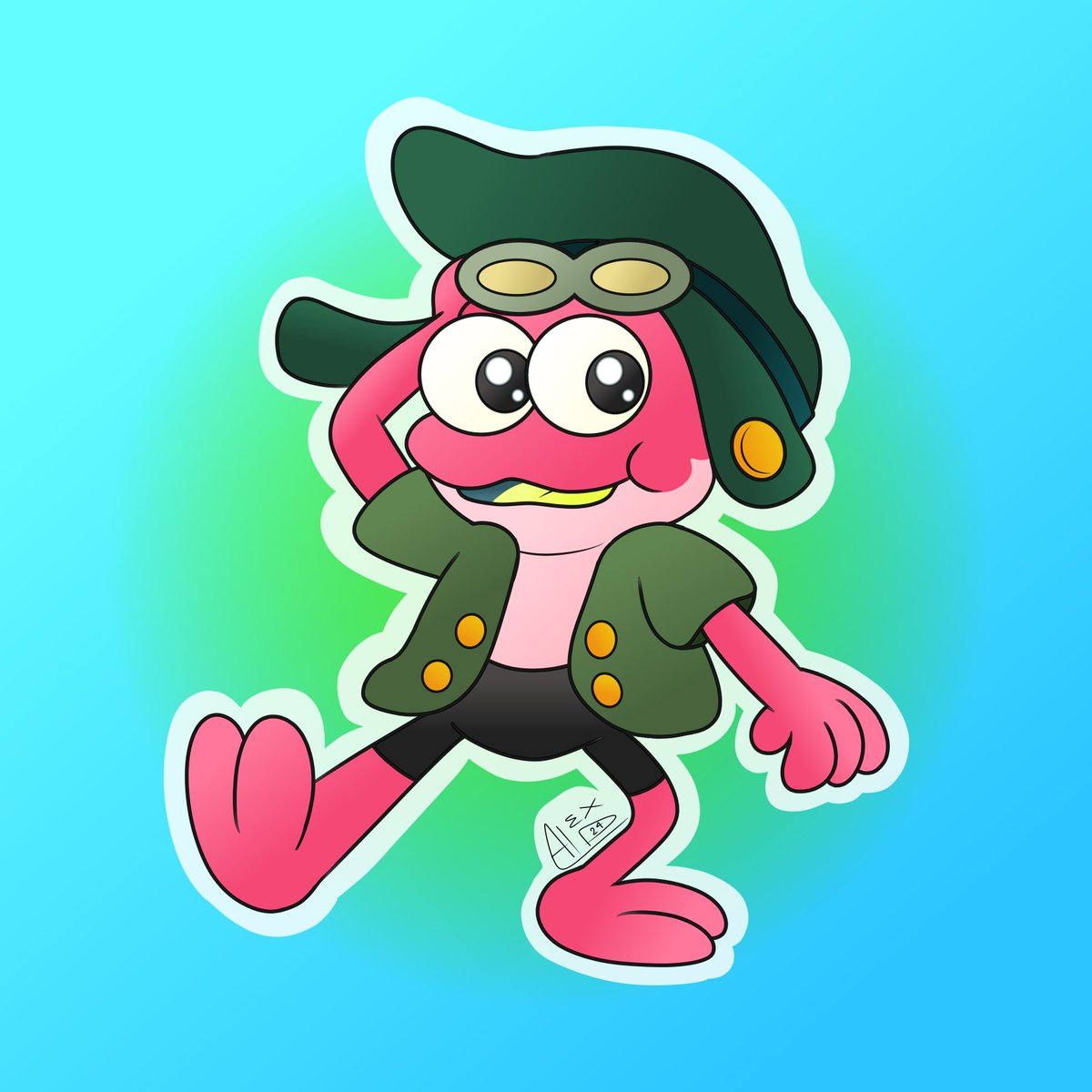 AlexP_Coon's tweet photo. Estoy viendo Amphibia estos dias, me falta terminar de ver la tercera temporada y antes de ello quise dibujar a mi Plantar favorito :P, me encanta Sprig, el Deuteragonista del show #amphibia #froag #fanart https://t.co/hQo8g0cbZ8