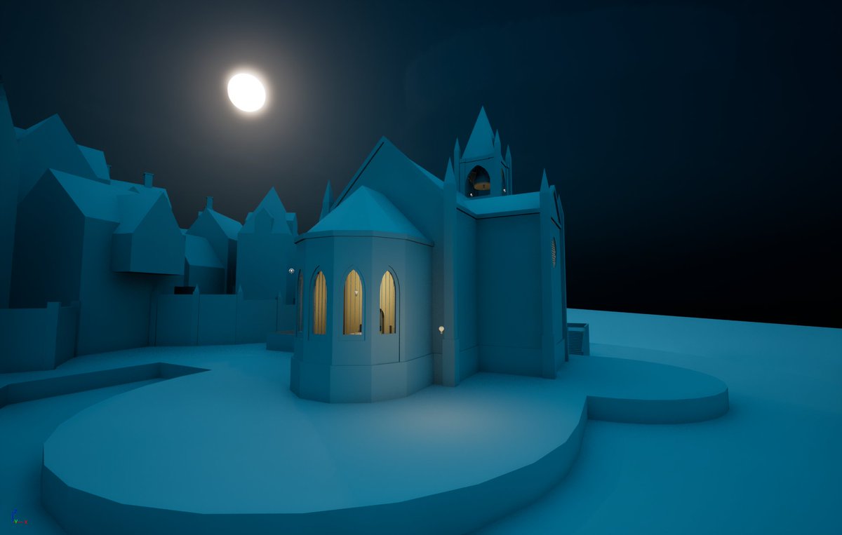 NocturnalLahont's tweet photo. Some work on the cathedral section of my Thief inspired Unreal project

#LevelDesign #UnrealEngine #Thief https://t.co/0hCF94XpRA