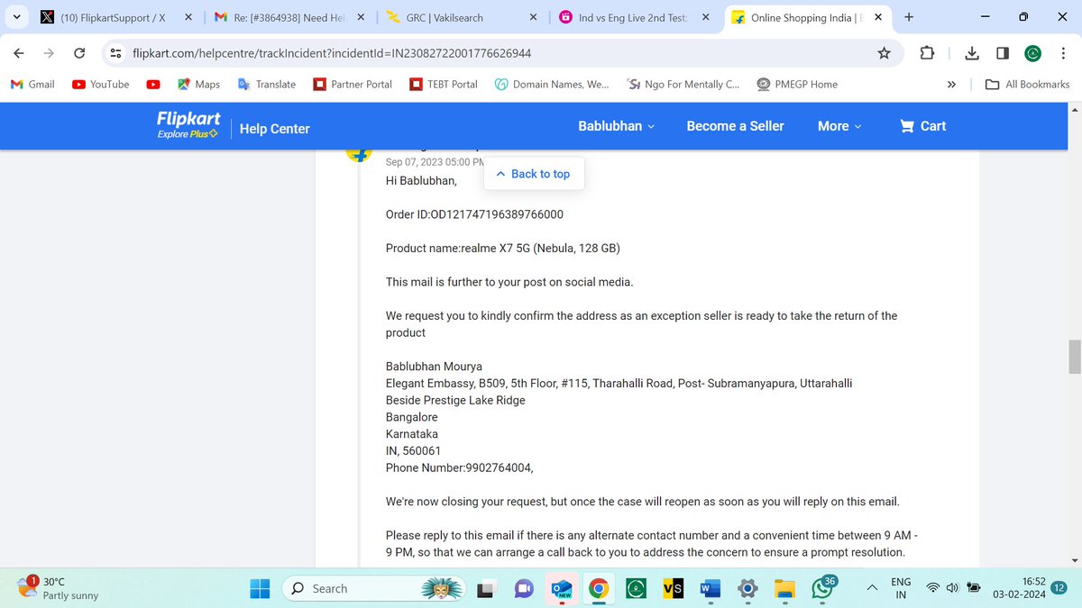 BABLU_MOURYA's tweet photo. @flipkartsupport @Flipkart @_sachinbansal @_Kalyan_K @realmeIndia @Flipkart @flipkartsupport @_sachinbansal @_Kalyan_K @realmeIndia @jagograhakjago its been year still flipkart is not solving my issue. i am asking to unlock the  device. https://t.co/qYYVxyg09d