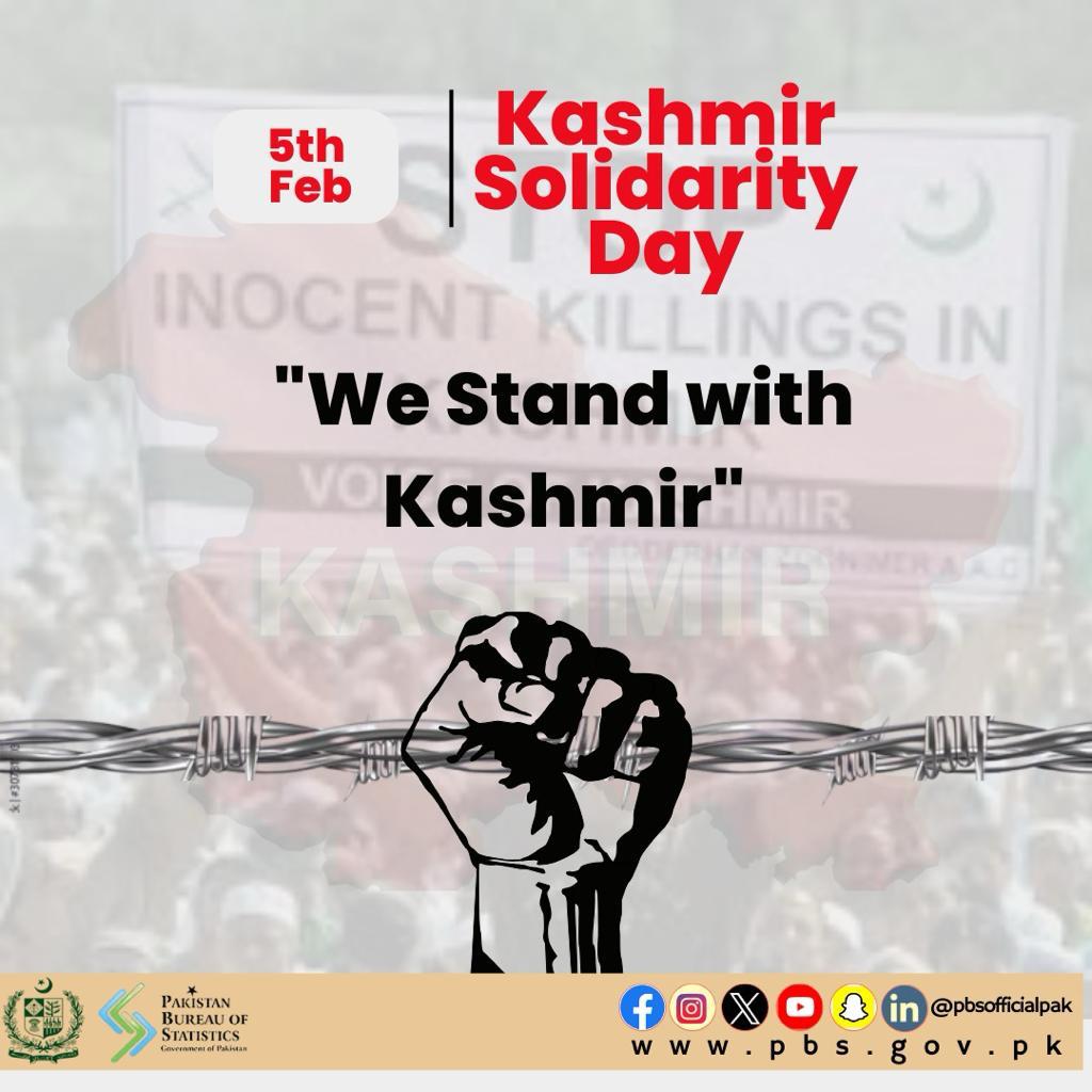 PBSofficialpak's tweet photo. Kashmir Day
Kashmir Day is observed on 5th February each year to express solidarity with the people of Kashmir and to highlight their ongoing struggle.
#PakPbs #KashmirDay #KashmirSolidarityDay #FreeKashmir #StandWithKashmir #KashmirBleeds #EndOccupationInKashmir #KashmirFreedom https://t.co/ZAwmzXMkbz