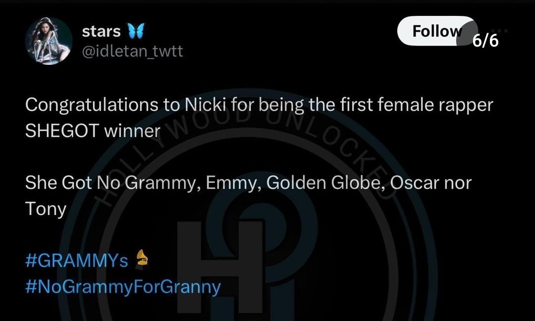 LaticiaD's tweet image. Man the innanet has no chill...AT ALL. L👀K at what they're saying about #NickiMinaj    and the #Grammy loss tonight
Not a #SheGOT...🏆🙀🤭