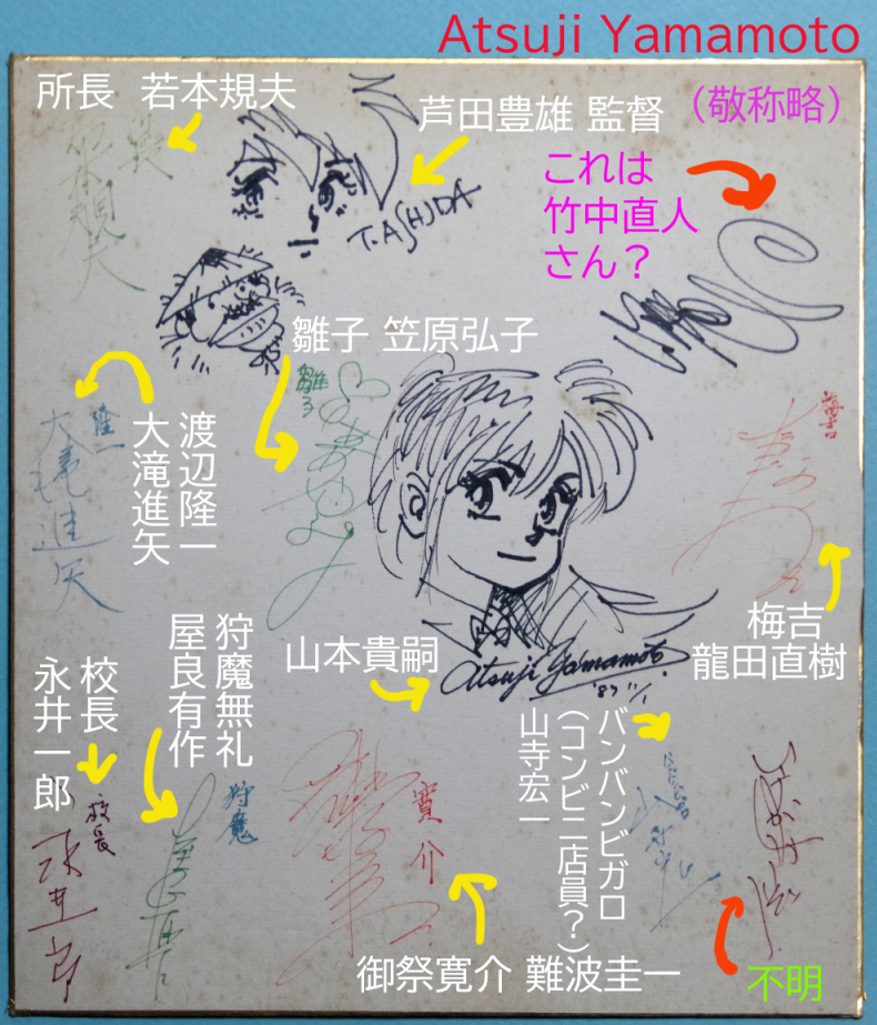 でサインのお名前の解読なんですが二つ不勉強な私にはわからないのが