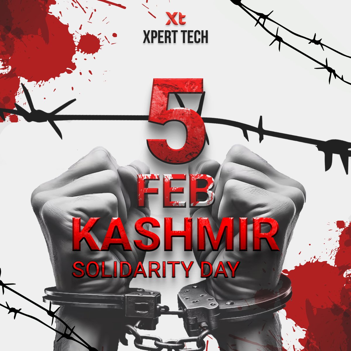 XpertTechNet's tweet image. Standing in solidarity for justice, freedom, and peace in Kashmir. May our collective support resonate with the heartfelt aspirations of the resilient Kashmiri people.

 #StandForKashmir #JusticeFreedomPeace