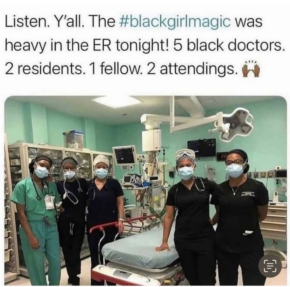 #BlackGirlMagic is also a form of #BlackHistory! And I post stuff like this 365 days a year, not just for #BlackHistoryMonth 
#BlackWomen
#BlackDoctors 
#BlackInMedicine
#BlackHealth 
👸🏾👸🏾👸🏾