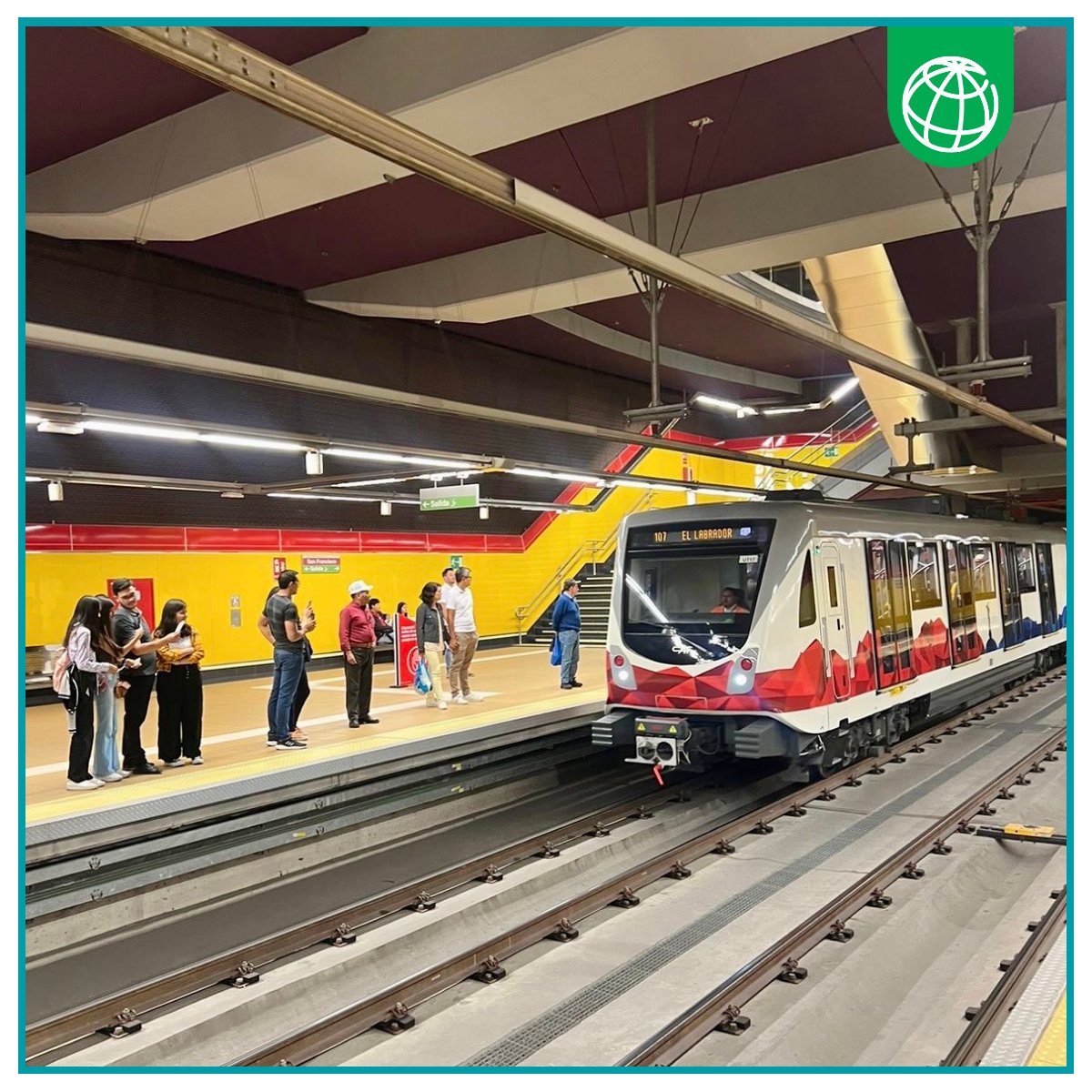 WorldBankGroup's tweet photo. Did you know that the @MetrodeQuito is 100% electric? This means it will reduce 67 thousand tons of CO2 emissions and save USD 50 million in fuel every year. Together we can fight #ClimateChange! https://t.co/lyjYUm5ujZ

#QuitoMetro #LivablePlanet https://t.co/yD9V55GqfT