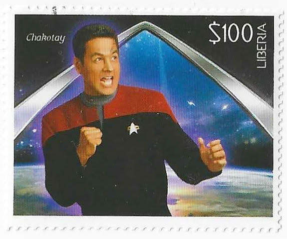 #StarTrekStamp day 748 - Chakotay on an unofficial Star Trek stamp from Liberia

Check out the entire collection at startrekstamps.com
#startrekstamps
 #StarTrek #philately #stamps