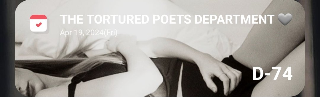 regsrep's tweet image. 𖥻 the tortured poets department ; the countdown 𖹭

 ֪ *⋆ ࣪‹ -74 days