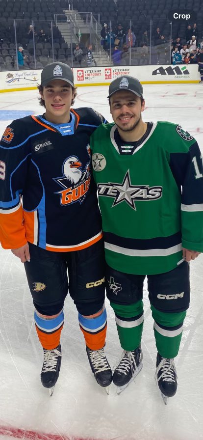 😍😍😍
<a href="/OlenZellweger/">Olen Zellweger</a> <a href="/LoganStankoven/">Logan Stankoven</a> 
AHL All-Stars! 🌟 
📸 <a href="/wes_stanky/">Wes</a>