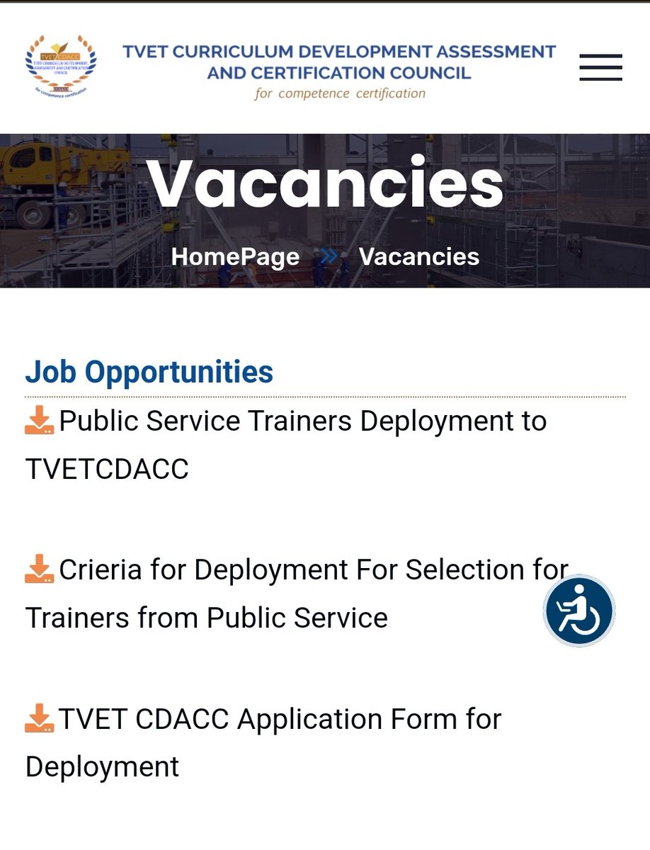 cdacc_tvet's tweet photo. Updates:

Good News to All Public Service trainers!

TVET CDACC is looking for suitable trainers from the State Department for TVET for deployment to TVET CDACC. Visit our website under vacancies to apply.
Deadline is Friday 9th February, 2024 5:00pm

https://t.co/NTo2nB7GZI https://t.co/0t5jCswsTC