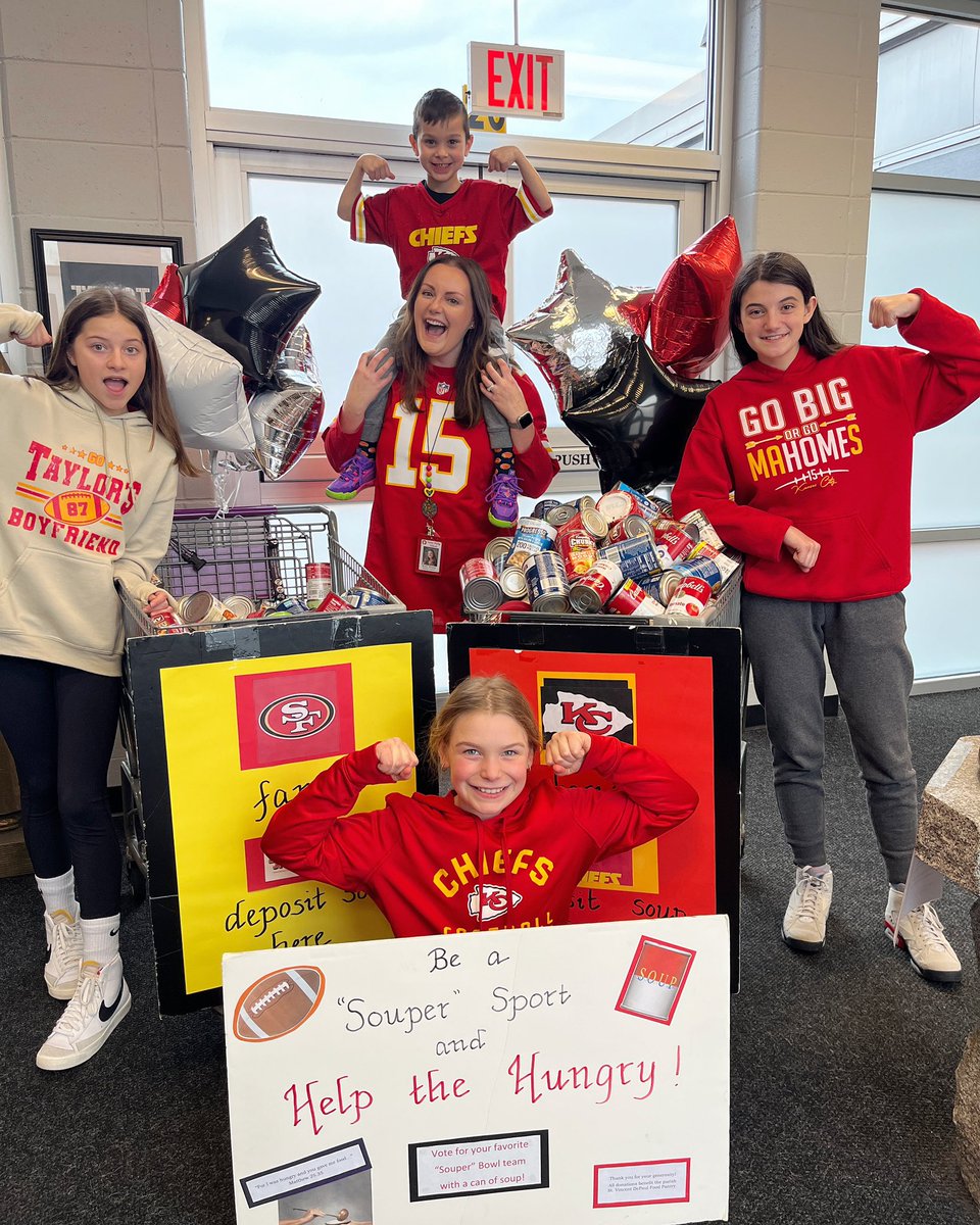 Feed the hungry?? Game ON! 🏈 #CSW2024 @DOPCathSchools @dioprovidence @Chiefs @tkelce @PatrickMahomes @taylorswift13
