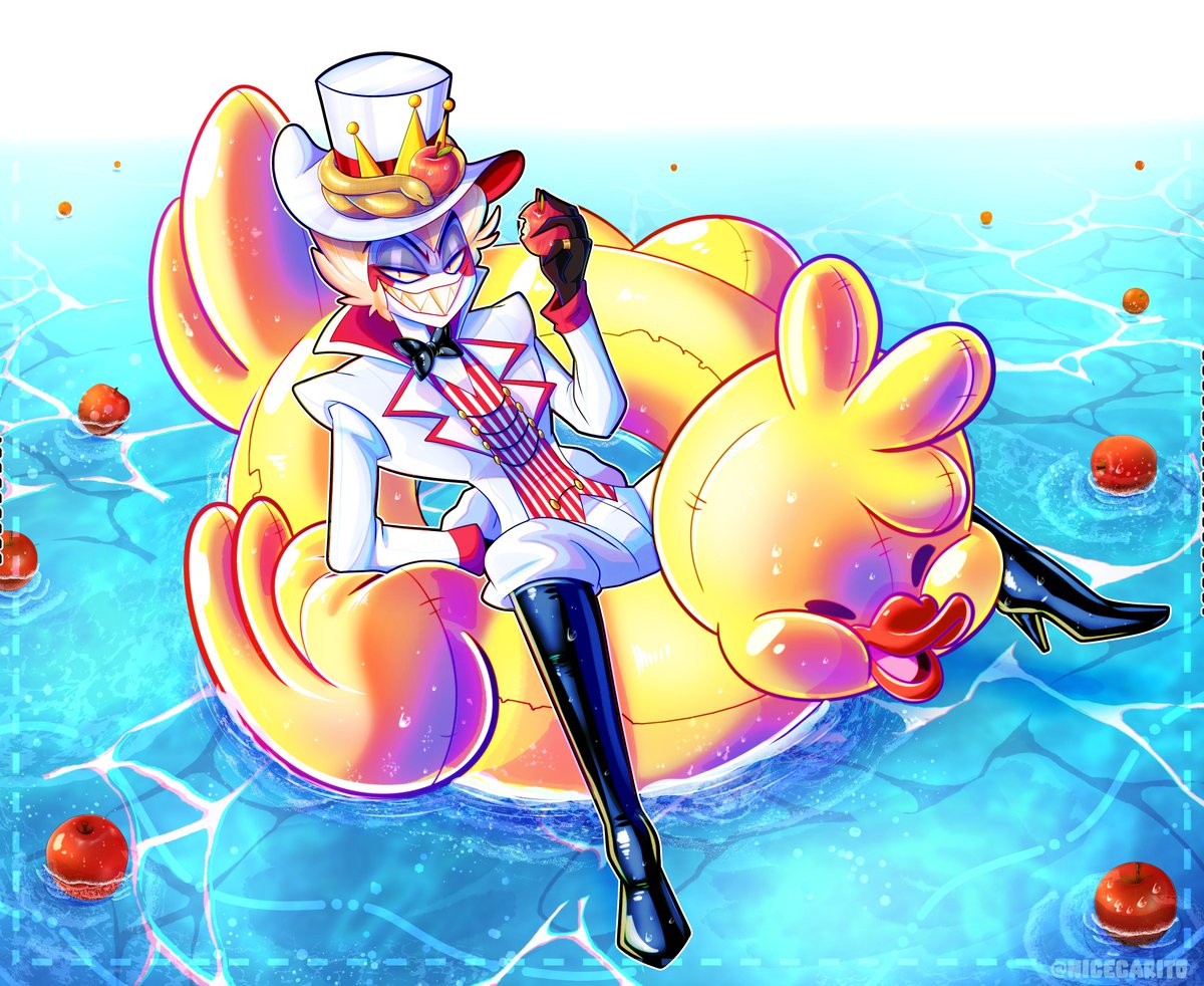 nice_carito's tweet photo. Duckie king #HazbinHotel  #HazbinHotelLucifer https://t.co/PpGQyI3xSX