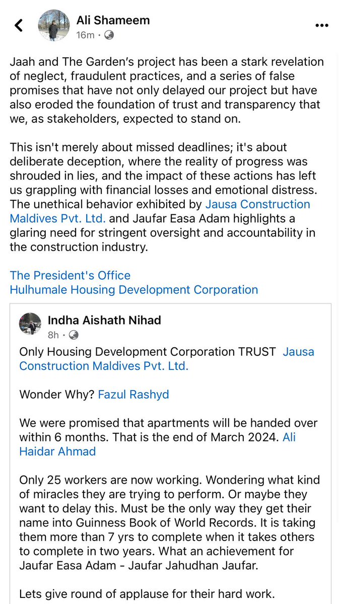 Jausa Jaufar keeps enjoying a luxury life after ripping off so many people's hard-earned income and causing irreparable damage to their lives. 
#JausaFraud