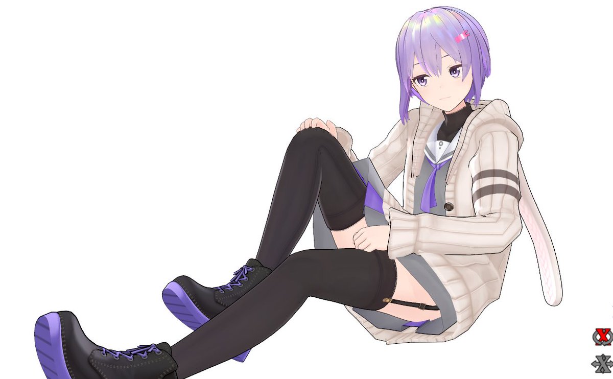 quappael's tweet photo. 【モデル更新】結月ゆかり 雫【二次創作MMD】
公開中の「結月ゆかり 雫」モデルを更新しました。

Ver.1.1.0 → Ver.1.1.1
・「パーカー」モーフ追加
・制服テクスチャを修正
・スカートの物理演算を調整（ガード力強化） https://t.co/D5Txb4AIc6