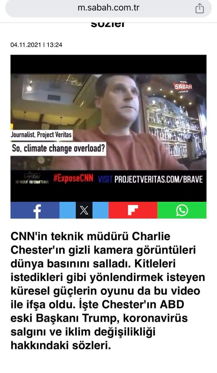 orhun_gokce's tweet photo. CNN’in direktörü Charlie Chester, (2021) gizli kayıt: “Covid bittiğinde iklime geçeceğiz. İklim konusu yıllar sürecek. Sağlığa etkileri, ekonomiye etkileri vs. videolar göstereceğiz..bunun için özel ofis kuruldu..yeni bir hikaye anlatılacak.. Korku her zaman satar."- https://t.co/keV66DUN6c