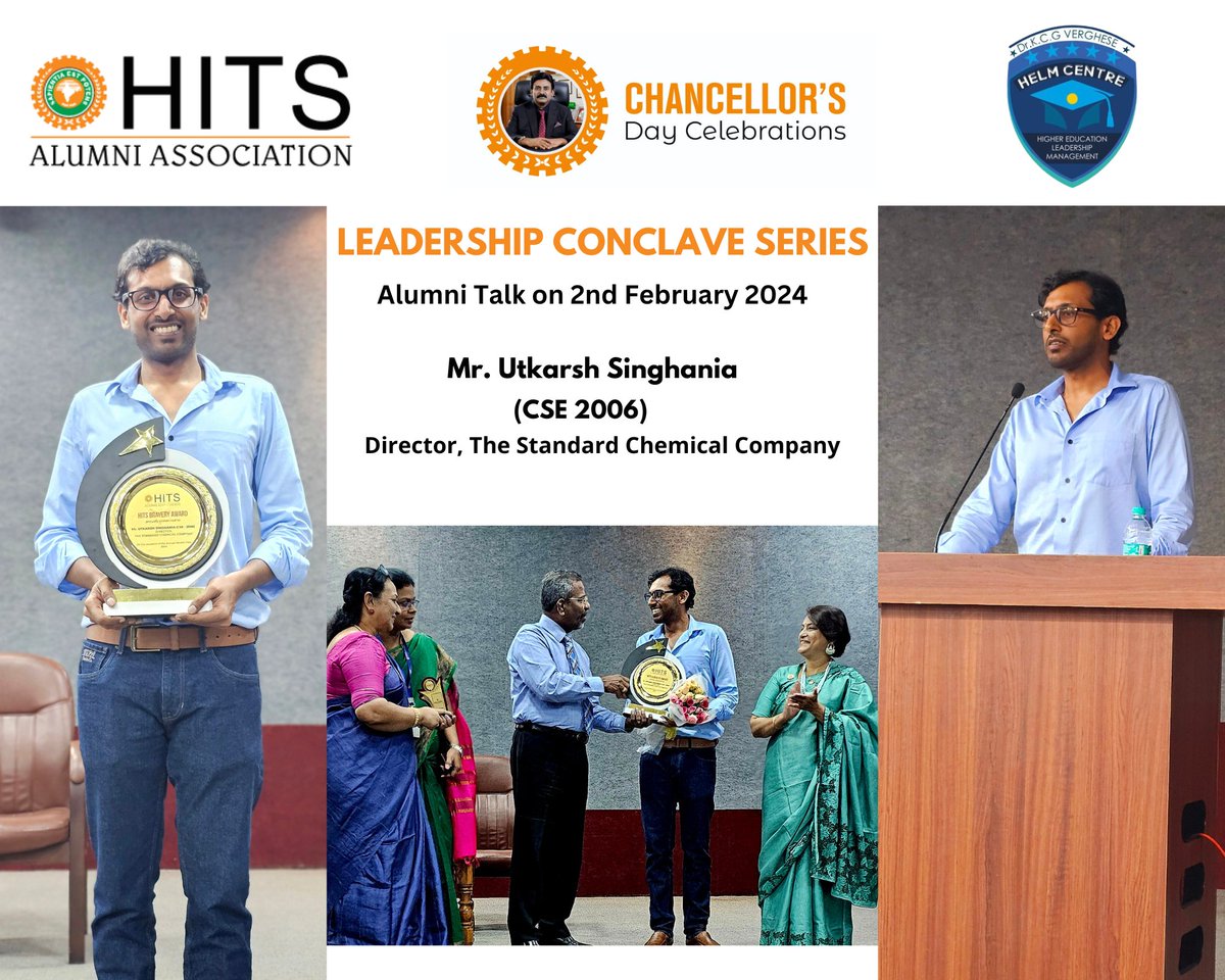 HITSAA_ADMIN's tweet photo. Leadership Conclave
Series
Interact with "HITS Bravery Award Winner" Mr. Utkarsh Singhania (CSE 2006).
#hits #hitsaa #alumninews #alumnitalkseries https://t.co/GBXfMtJm2d