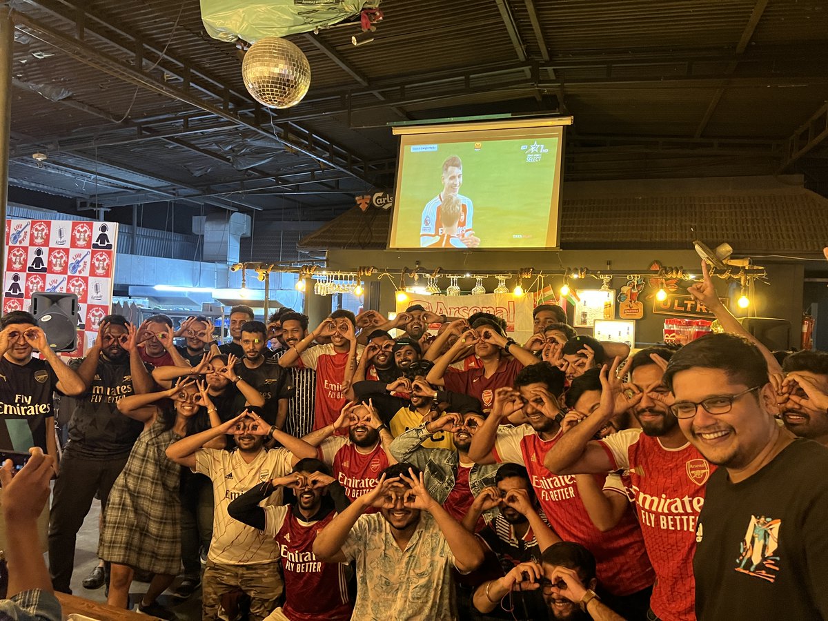 ArsenalPune's tweet photo. 3-1 to THE ARSENAL
๐ดโช Matchday Screening Nights with Arsenal Pune ๐ดโช
#Arsenal #APSC #ArsenalPune #COYG #Screening #Pune #ArsenalIndia #ArsenalInIndia #PLIndia #PLForIndia #PuneGooners https://t.co/d2ierw71vJ