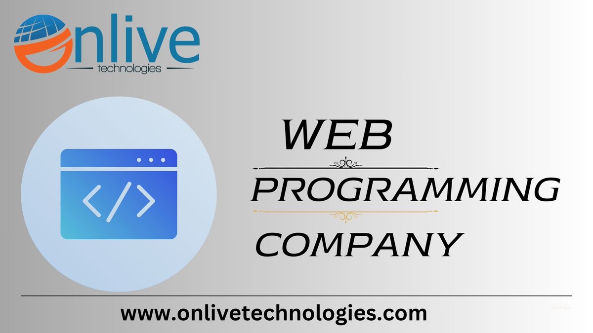 onlivetechno's tweet image. Onlive Technologies is your gateway to cutting-edge web programming solutions. As a premier web programming company, we specialize in crafting dynamic and efficient web applications that propel your digital.
#webprogrammingcompany #webdesignfirms
Visit - onlivetechnologies.com