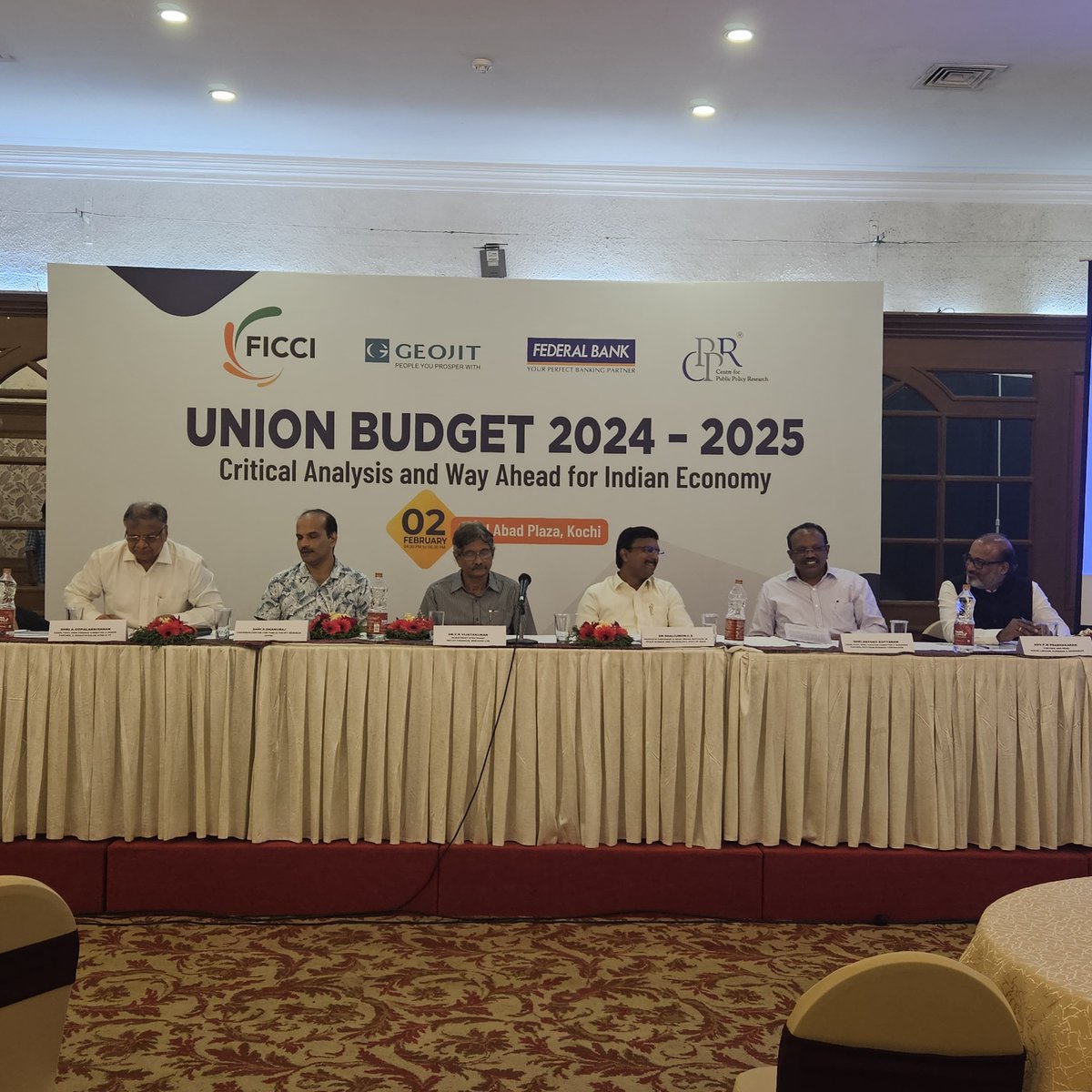 CPPRIndia's tweet photo. #Budget2024
#CPPRIndia, in association with FICCI, Geojit Financial Services Ltd and Federal Bank, organised a special session on the Union Budget 2024–25.
Check out a few snapshots from the event!
#UnionBudget #UnionBudget2024 #BudgetWithCPPR #CPPRIndia https://t.co/tJQd1Kn7vN