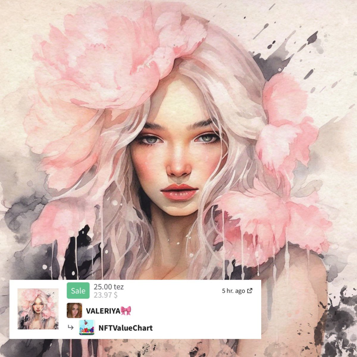 lp_arty's tweet image. Good morning ☀️

I'd forgotten how nice it is to wake up in the morning and see a sale notice🥰

Thank you so much for your support Jason @NFTValueChart 🫂😍🫶🏻

I'm very happy that this art is now in your collection🥰