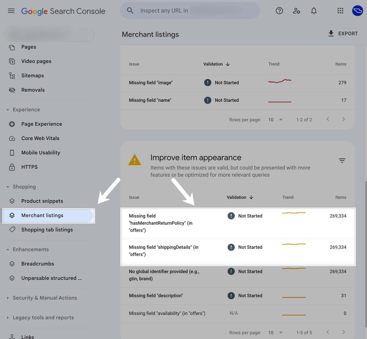 brodieseo's tweet image. SEO Tip: want to make your eCommerce website stand out more in Google's search results?
Make sure to pay attention to the Merchant Listings report in Google Search Console, with two new items in particular having a big influence.
The report allows you to monitor whether…