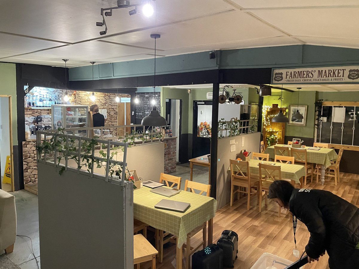 CharlieTaylor4's tweet photo. Breakfast is coming live from the heart of the Somerset Levels and Moors today.

This building (now a café) was under 7 ft of floodwater 10 years ago.

What’s changed since then? People better prepared? Different water management?

What will climate change mean for the area? https://t.co/kLg3WckIKt