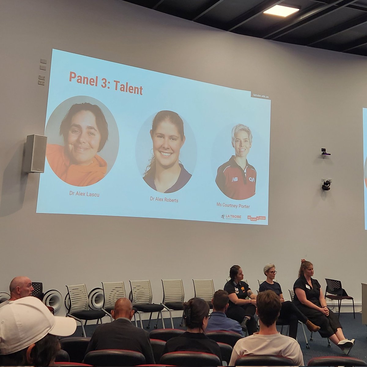 Great to hear from these powerhouse women in skill acquisition and talent ID. @AlexHRoberts @skillacqlascu @courtneyrporter @LaTrobe_SPAN #LTUnconstrained