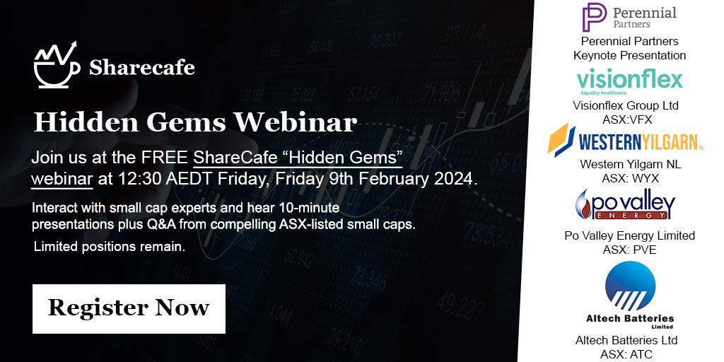 Friday's webinar will provide a keynote presentation from <a href="/perennial_value/">Perennial</a> and discuss technology for healthcare, minerals, oil &amp; gas and battery technology. Register now bit.ly/42rwcBe to hear from <a href="/energy_po/">Po Valley Energy</a>  <a href="/WesternYilgarn/">Western Yilgarn</a> <a href="/Visionflex1/">Visionflex</a>