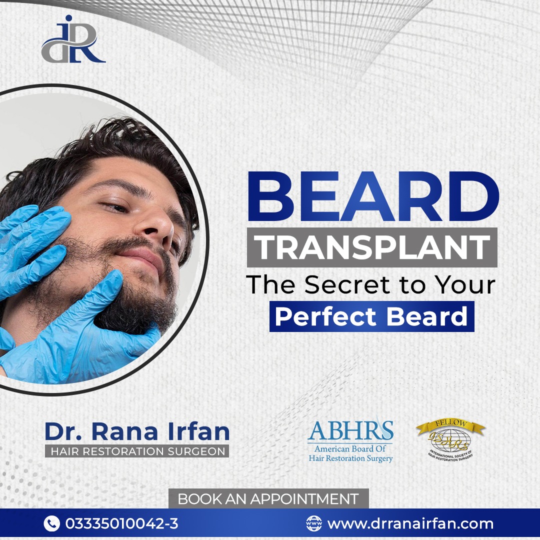 Beard Transplant!
The Secret To Your Perfect Beard.

For any query, feel free to contact us:
Call/WhatsApp: 0333-5010042-3

#drranairfan #beardtransplant #hairlosssolutions #selflove #baldandbeautiful #confidenceboost #hairgrowthjourney #haircaretips #beautywithouthair
