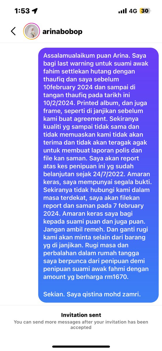 qstnaaaaaaa's tweet photo. @fahimfahmi_  penipuan yg berlanjutan dari 24/7/2022. I akan filekan saman &amp; report serta bukti yg ada. Jurugambar scammer hebat. 

Alasan demi alasan. Penipuan. Mewah kamu dengan sumber yg haram. 

No more soft talk. Tak jalan. Aku cuba jaga air muka kau.Tahi kau pilih. So be it https://t.co/wNIPgdsNBo