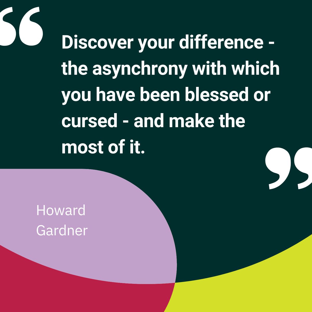 Join us this month as we celebrate #cognitivediversity & the rich and different ways of #thinking that the human subject has at its disposal. By embracing this in others, & in ourselves, there’s so much more we can do.

#quotes #leadership #transformation #consciousorganisations