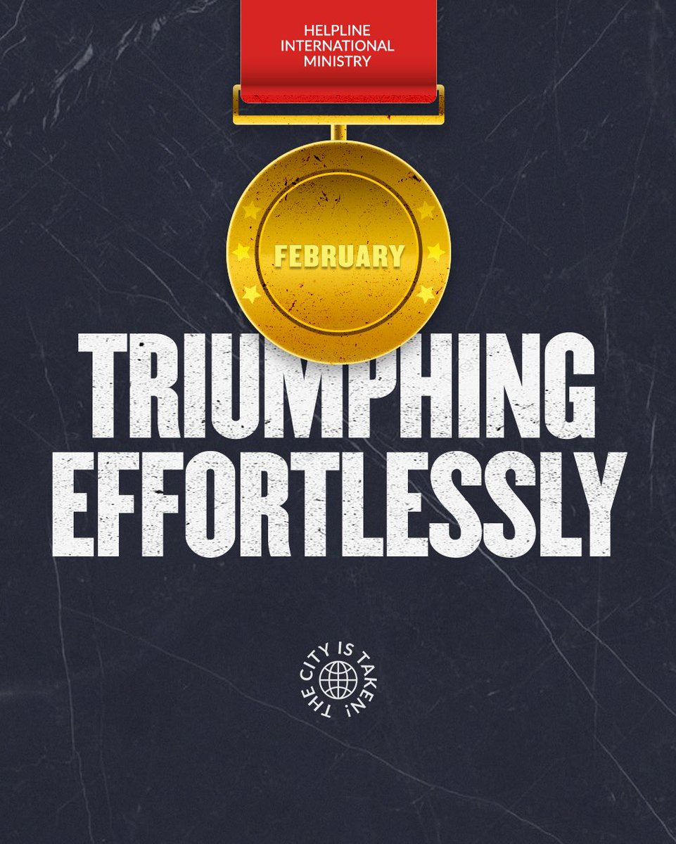 RevCraigMin's tweet image. In February, we are triumphing effortlessly.
Effortless upliftments!
Effortless Favours!
Effortless change!
Effortless turnaround!

In the month of February, you experience effortless Triumph!

#February #newmonth #effortless #triumph #change