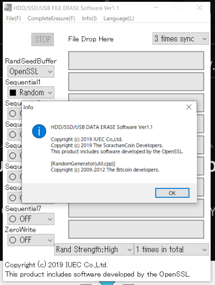 DataRescueCoin's tweet photo. In a recent post, we introduced a secret encryption memo feature that can be securely recovered anytime using a 16-seed phrase.
We mentioned that deleting this data(wallet.dat and walletsql.dat) after use would enhance its security. However, it's important to note that there exists "data recovery software" in the world, capable of restoring deleted data.

At SORA, in addition to developing blockchain layers L1 and L2, we also conduct research and development on drive inspection and data recovery software. Indeed, it is possible to recover data that has been deleted.  

Therefore, simply deleting data does not ensure it cannot be recovered. 

To address this, SORA has decided to distribute "data erasure software" that ensures deleted data cannot be recovered by any data recovery software.
 
This is what the current image represents. 

- The software requires no installation 
- simply launch and drag and drop either the wallet.dat and walletsql.dat file.

Just like that, it guarantees deletion of data beyond the recovery capabilities of any "data recovery software."

Protecting users' secrets is our mission in the decentralized Web3.0 era. The future of blockchain is bright.

https://t.co/zwgSihdtLf

#btc #eth #bsc #web3 #blockchain #cryptocurrency #NFTs #sora