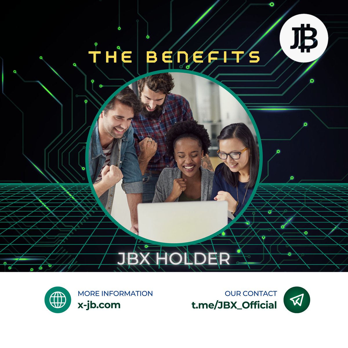JBX_Official's tweet photo. Looking to sustainably grow your crypto investment? π Consider holding JBX Tokens on
the X-JB platform! With enticing staking rewards and high price potential, JBX could be a
smart move in building your portfolio! πΉπΌ
#JournalofBlockchain $JBX $USDT $JBUS #XJB #JBX #Crypto https://t.co/hWMXjHAGXy