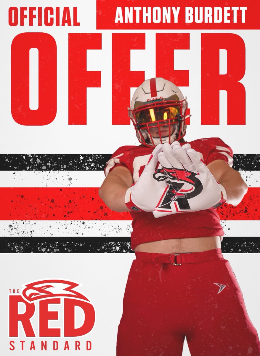 Burdett2Anthony's tweet photo. After a great vist and talk I’m excited to say I got my first offer from @RiponRedHawkFB ! https://t.co/W2HGflTd8s