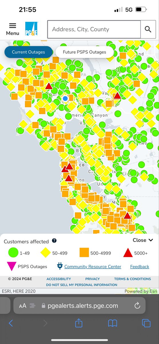 I understand there is a big storm but come on PGE… how is that even possible to have that many outages in the Bay Area. 😩 🤦🏻‍♂️