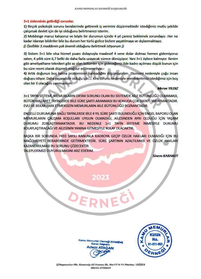 adematacan25's tweet photo. 3+1 SİSTEMİNE GÖRE ÇALIŞTIRILAN

ÖĞRETMEN, SAĞLIK ÇALIŞANLARI, DİYANET PERSONELİ VE TÜM KURUMLARDA GÖREV YAPAN MEMURLARIMIZ:

3+1 SÜRE İLE TOPLAMDA 4 YIL ÇALIŞMA YILINA MAHKUM EDİLMEKTEDİRLER.

ÇALIŞMA YILININ 1+1 YIL OLARAK TOPLADA 2 YIL OLACAK ŞEKİLDE REVİZE EDİLMESİNİ SN @RTErdogan CUMHURBAŞKANIMIZDAN TALEP EDİYORUZ.