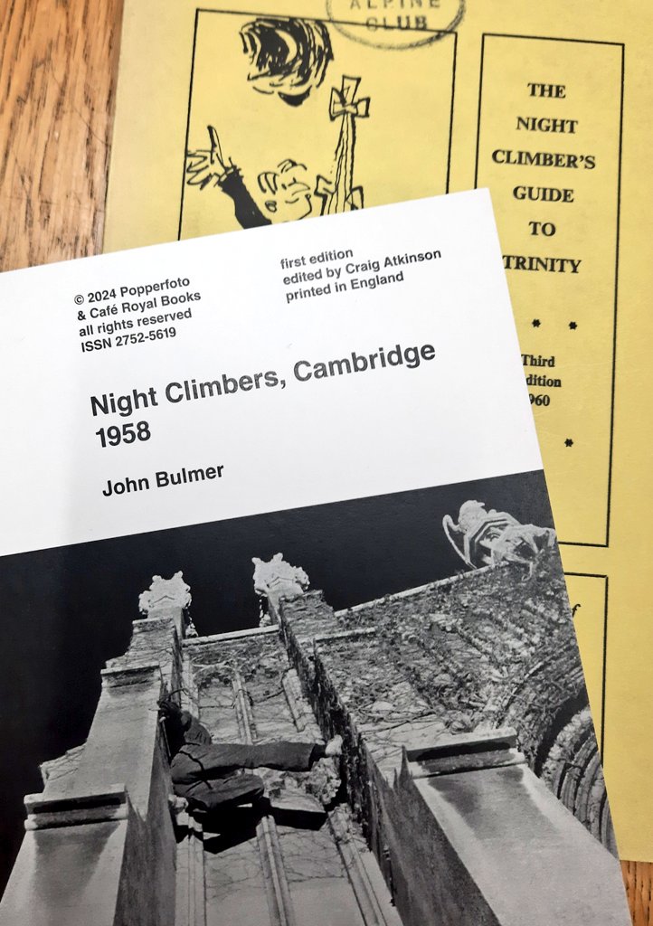 Pleased to add John Bulmer's Night Climbers, Cambridge 1958 to our collection of other Night Climbers items - stunning photos! @caferoyalbooks #climbing #Cambridge