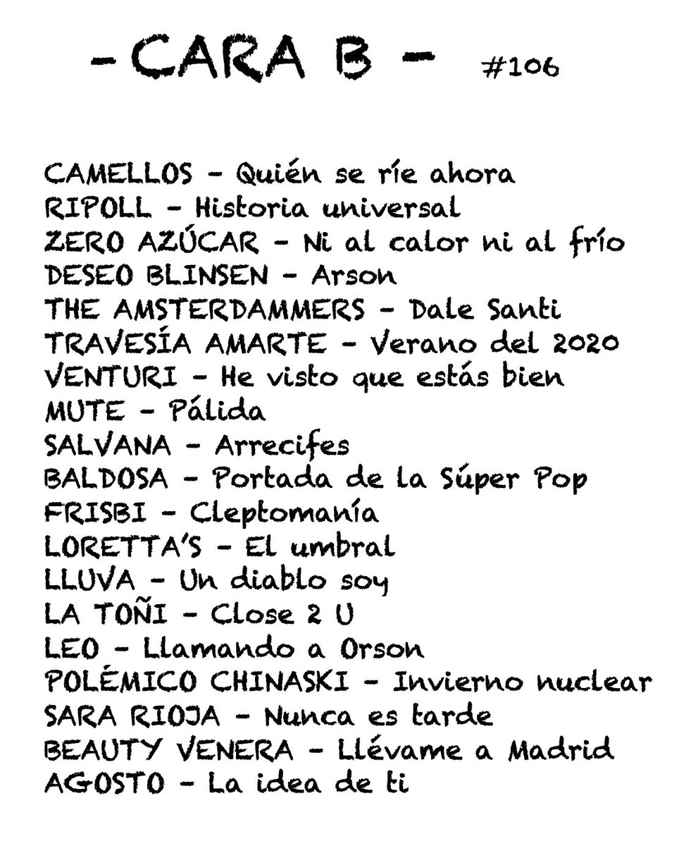 Sesion_CaraB's tweet image. Buenos días por la mañana, tarde pero aquí estamos con el programa de la semana pasada 🤦🏻‍♂️

🅱️go.ivoox.com/rf/123571846

Suenan en la sesión #ZeroAzúcar #frisbi @Amsterdammers10 #Lorettas @deseoblinsen @lluvamusic #LaToñi #PolémicoChinaski #SaraRioja #BeautyVenera y más…