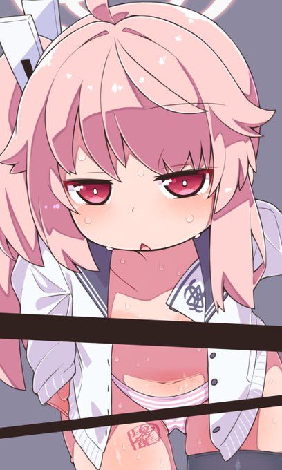 何かがあった後のナツを描きました 