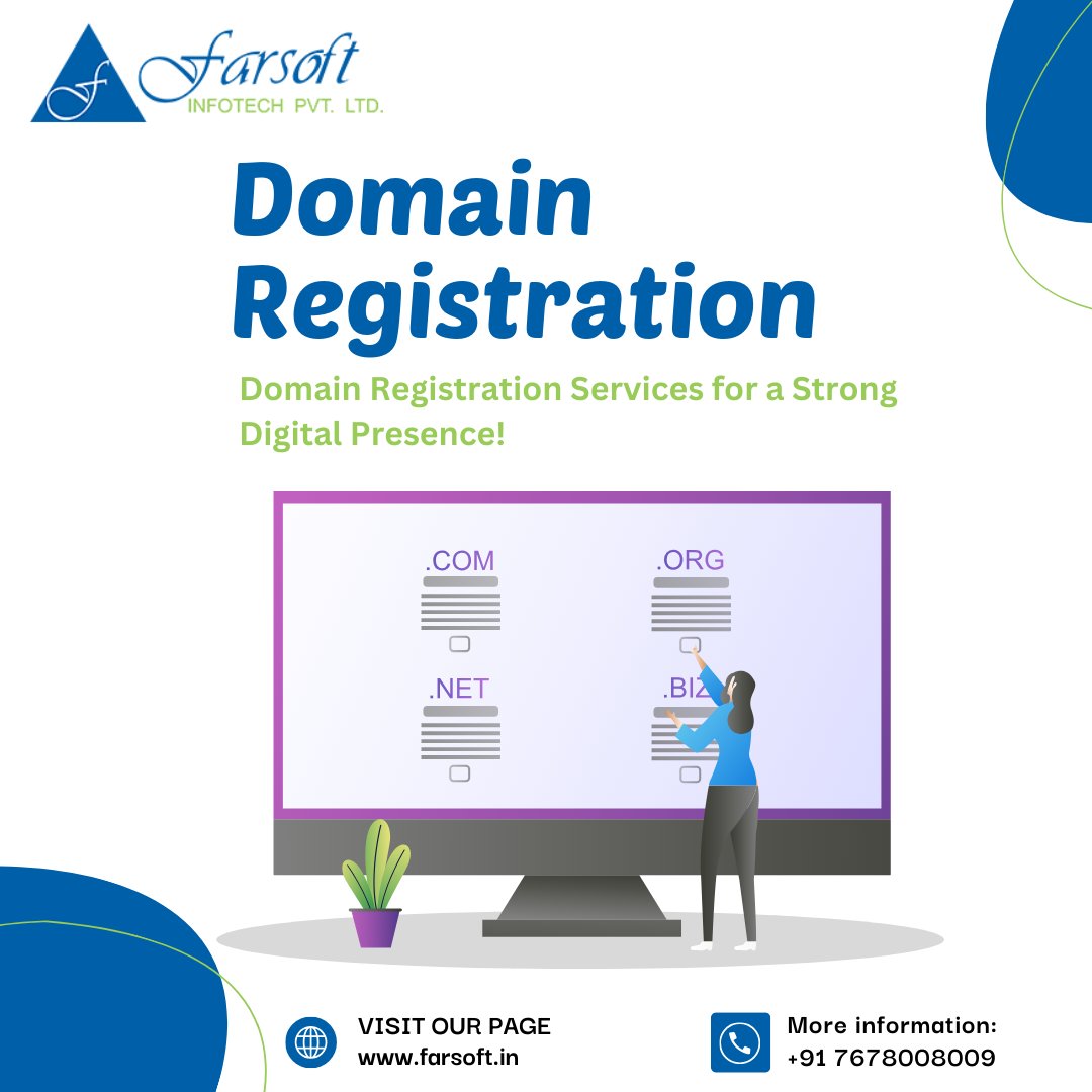 farsoftinfotech's tweet photo. Domain Registration Services for a Strong Digital Presence!
#website #webdomain #domainname #websites #digital #mumbai #websitedesign #webdevelopment #digitalmarketing #seo #farsoftinfotech https://t.co/VG8axmgm4f