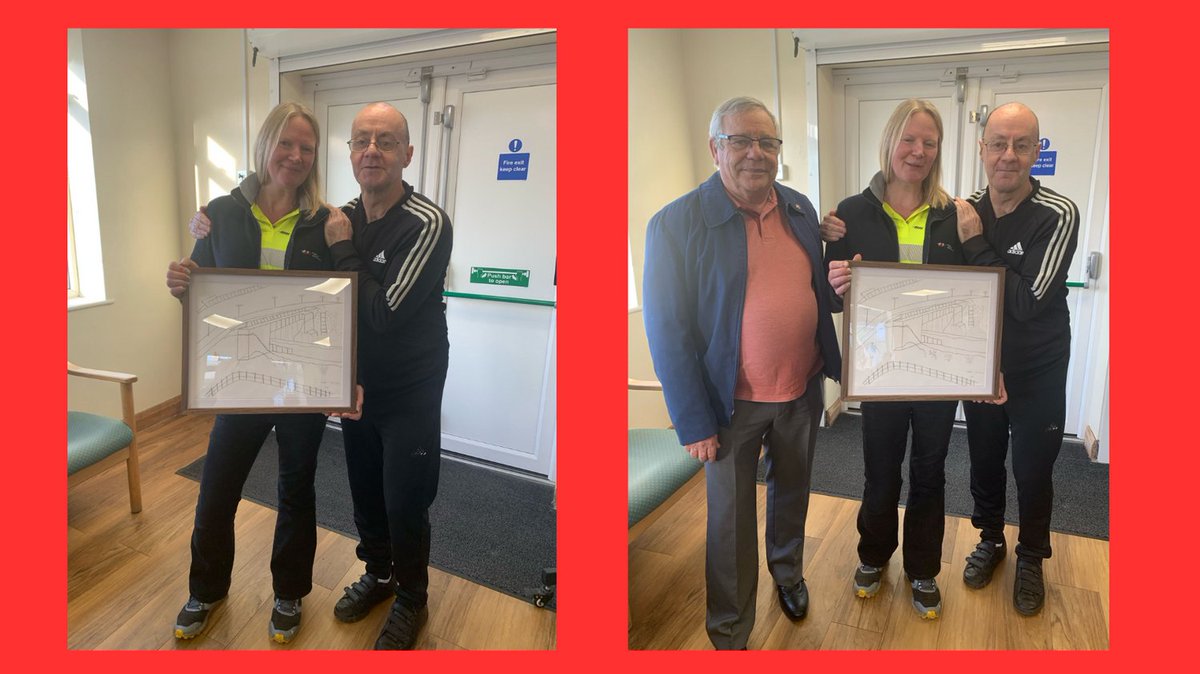 DayDoncaster's tweet photo. Adrian from #Rossington #SMILE created a wonderful drawing of the new Porter's Bridge in Rossington with the help from Rob, a customer of Rossington's Butties &amp; Baps.
Adrian &amp; Rob presented the drawing to Lucy @Eurovia_UK who was very grateful!

@DoncasterDamian
#Gift
#Drawing https://t.co/wiuoHHhfvx