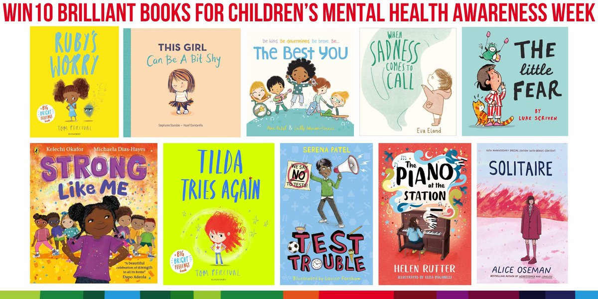 To mark #ChildrensMentalHealthAwarenessWeek, we have 10 brilliant books to help children understand and express their feelings

To enter: Like, RT & tell us what you do for your child's mental health?

Find out more here bit.ly/3fQbZfH 

UK only. Closes 11/02