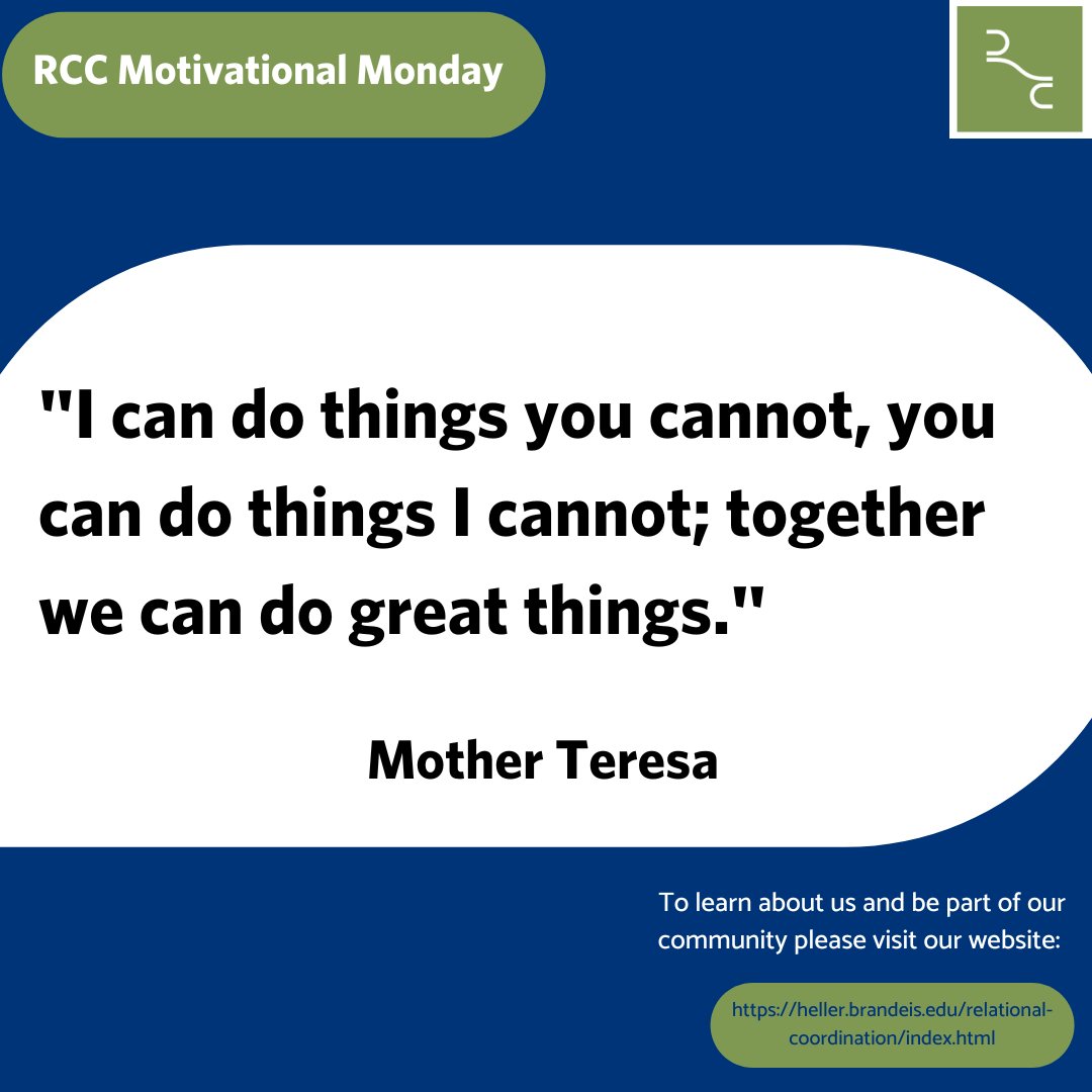 Relational Coordination Collaborative tweet media