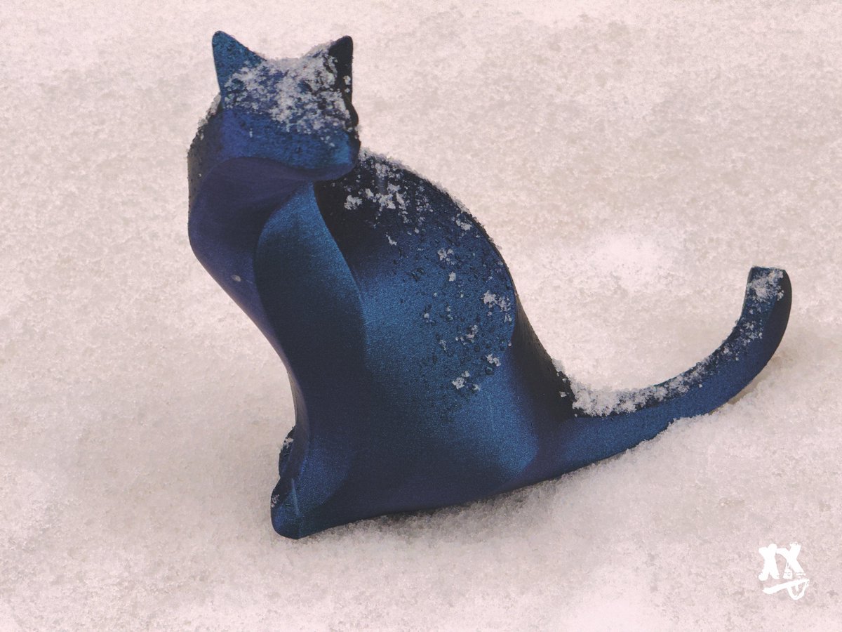 仕事の合間にネコちゃんを雪の中に置いてきた。
#flashforge #5MPro #3Dプリンター