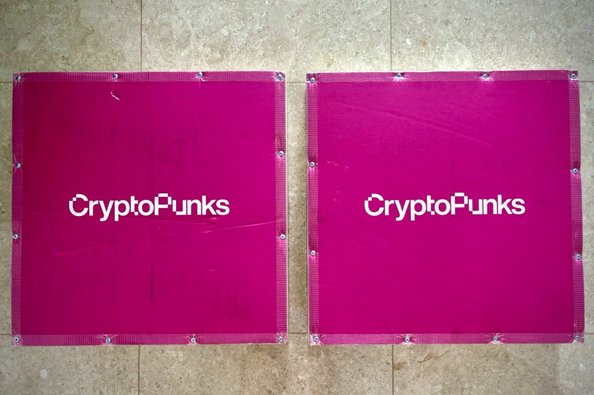 Two more pink boxes from <a href="/avant_arte/">Avant Arte</a> just arrived in Singapore…had been waiting for my Punk On-Chain prints for Punk 7298 and Punk 8849 😎💙🩷 <a href="/OKesBoss/">OKesBoss.eth</a>