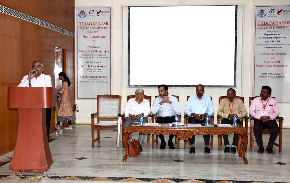 tceofficialpage's tweet photo. π TCE's Mechanical Engineering & TSSCAR express gratitude for the successful Logistics & Supply Chain Management Certification Program Inauguration. Thanks to all! π #TCELogisticsInauguration #SupplyChainSuccess #TSSCAR #MechanicalEngineering #TCEEvents #LogisticsCertification https://t.co/z5PNXuVq5n