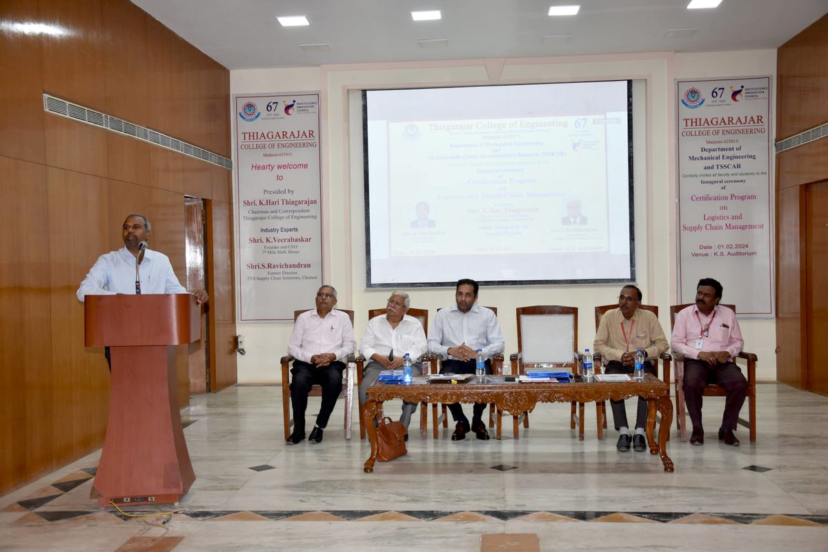 tceofficialpage's tweet photo. π TCE's Mechanical Engineering & TSSCAR express gratitude for the successful Logistics & Supply Chain Management Certification Program Inauguration. Thanks to all! π #TCELogisticsInauguration #SupplyChainSuccess #TSSCAR #MechanicalEngineering #TCEEvents #LogisticsCertification https://t.co/z5PNXuVq5n