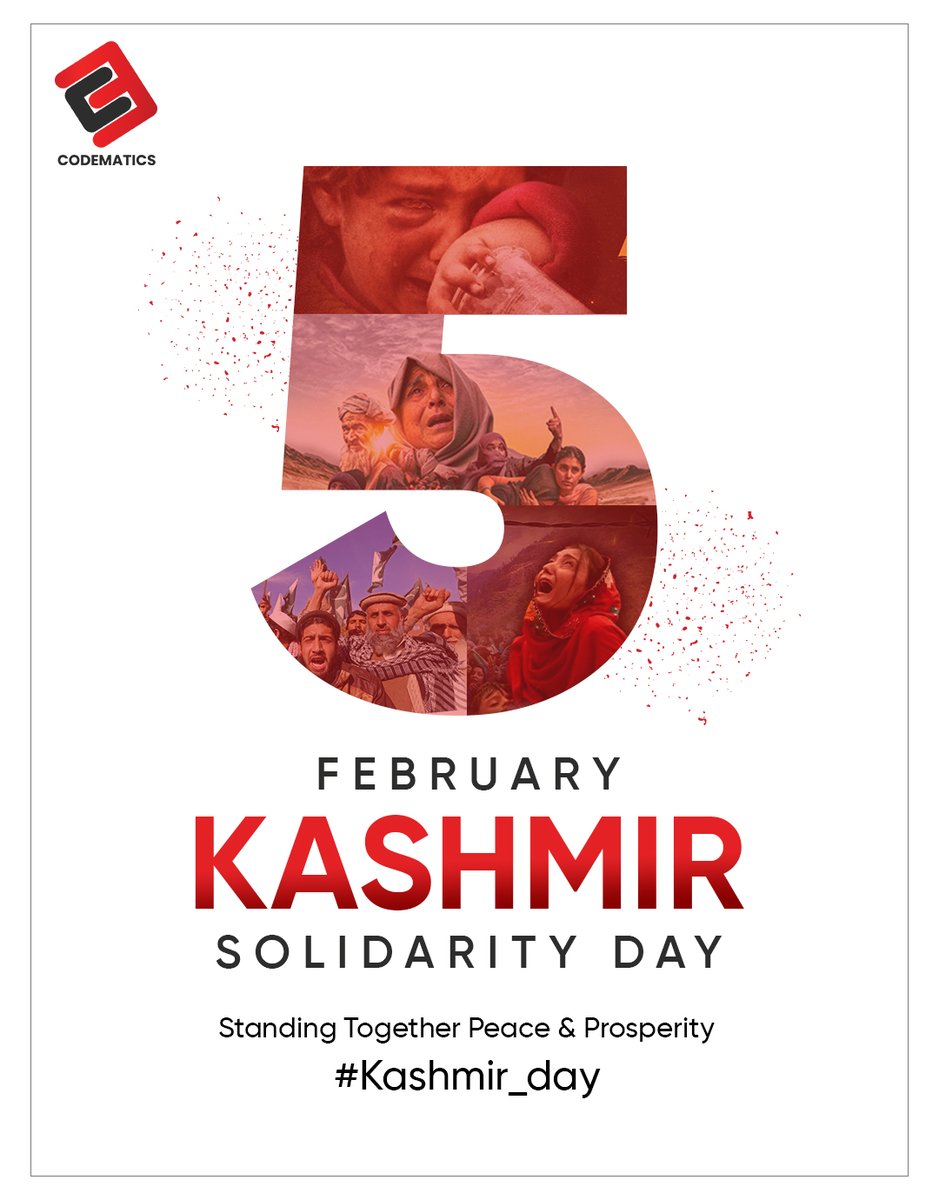 Codematics_Inc's tweet image. On Kashmir Solidarity Day, our hearts resonate with the people of Kashmir. 🤝 Let&apos;s stand together for peace, justice, and the right to self-determination. 🕊️ 

#KashmirSolidarityDay #TogetherForPeace #UnitedForJustice #TeamCodematics #Urraan #Codematics