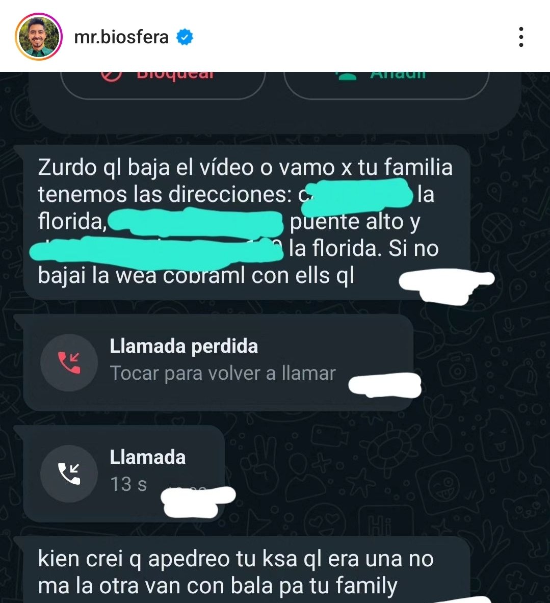 URGENTE

🔴 Conocido ambientalista que denuncio 'el cartel del fuego' exponiendo la relación entre los incendios y las inmobiliarias recibió amenazas por grupos de ultra derecha.

🔴 Ayer grupos de ultra derecha comenzaron a atacar a una serie de personas que estaban informando