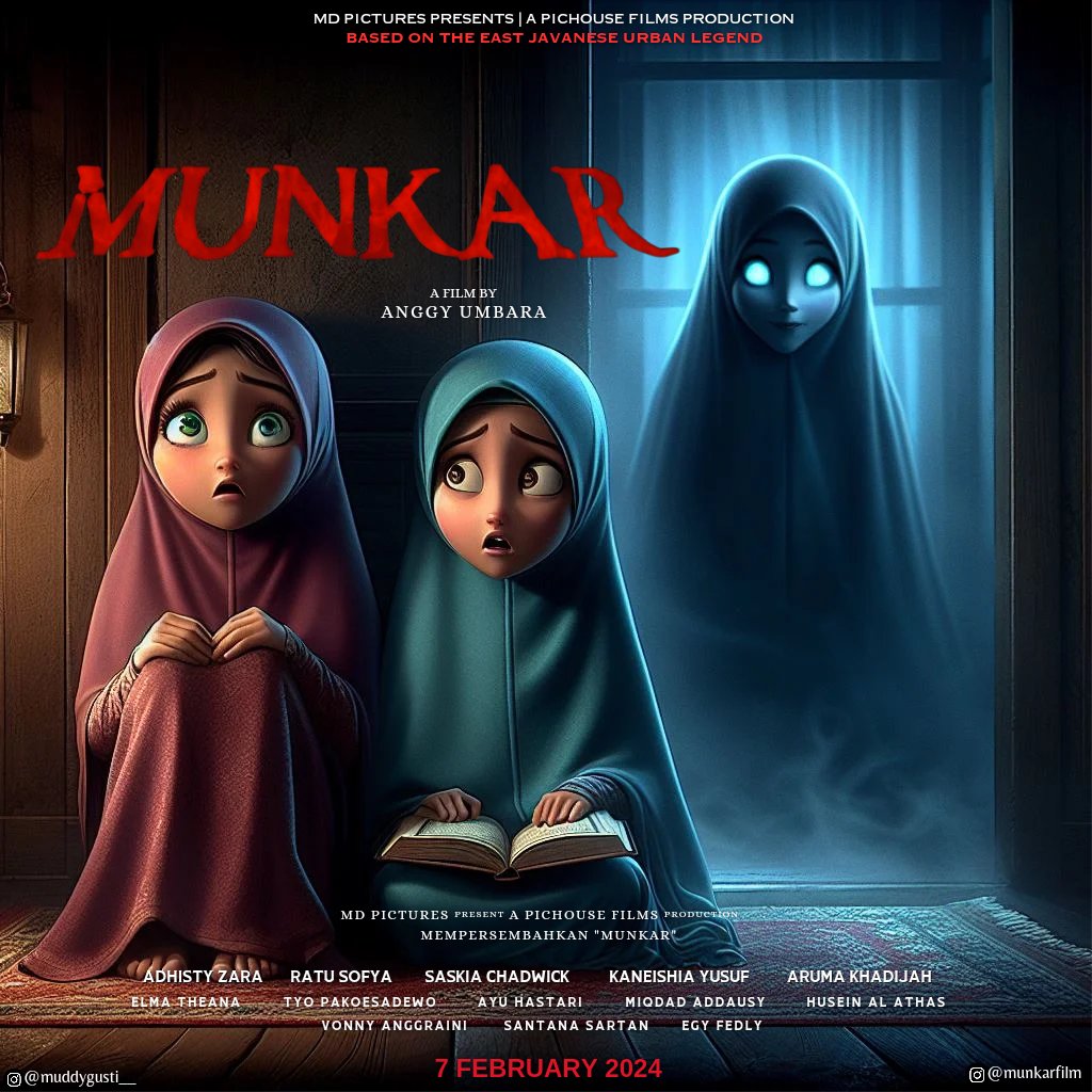 muddygusti's tweet photo. Sudah siap? Menjawab salam dari arwah herlina seorang santriwati korban bully dari salah satu pondok pesantren di Jawa Timur.
KISAH NYATA!! 7 FEBRUARY 2024 DI BIOSKOP ๐ฅ
#munkar #munkarfilm #filmmunkar #ratusofya #saskiachadwick #adhistyzara #anggyumbara #umbarabrothersfilm https://t.co/UaYYnyEB9T